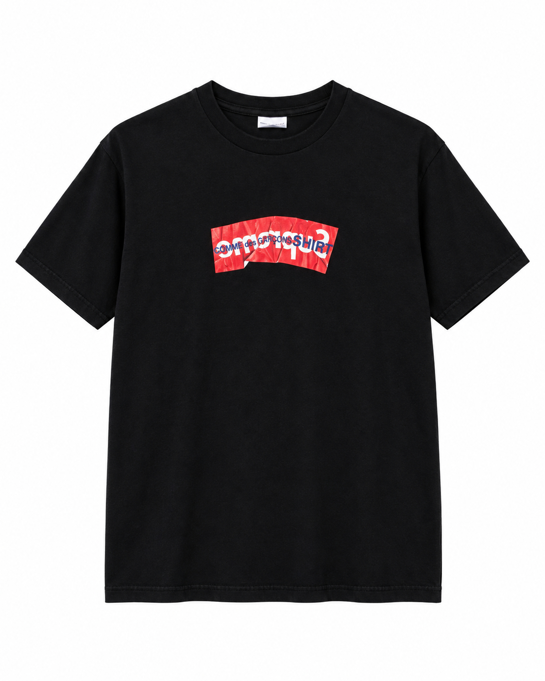 Supreme x Comme Des Garçons Box Logo Black Tee
