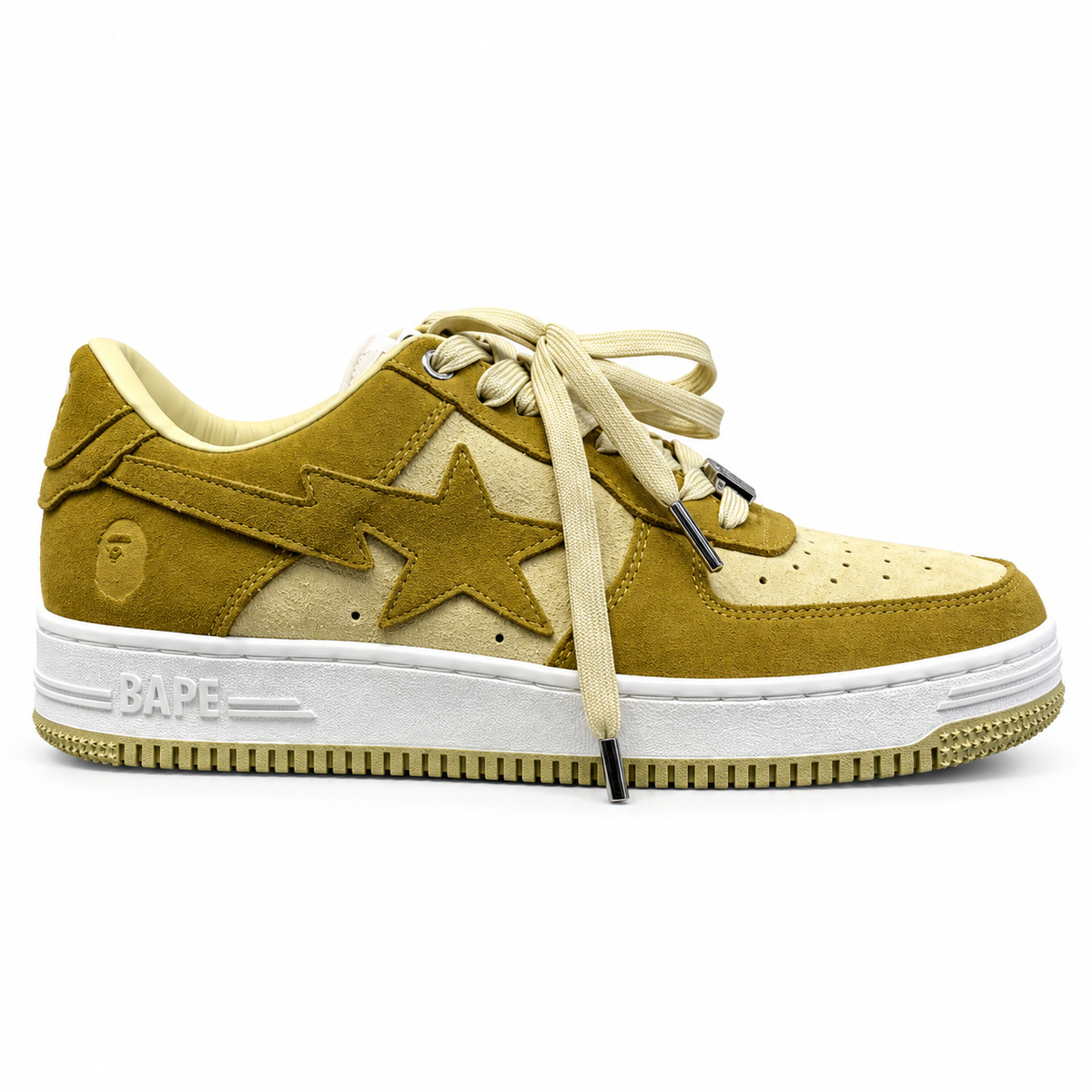 Bape Bapesta Mustard Low