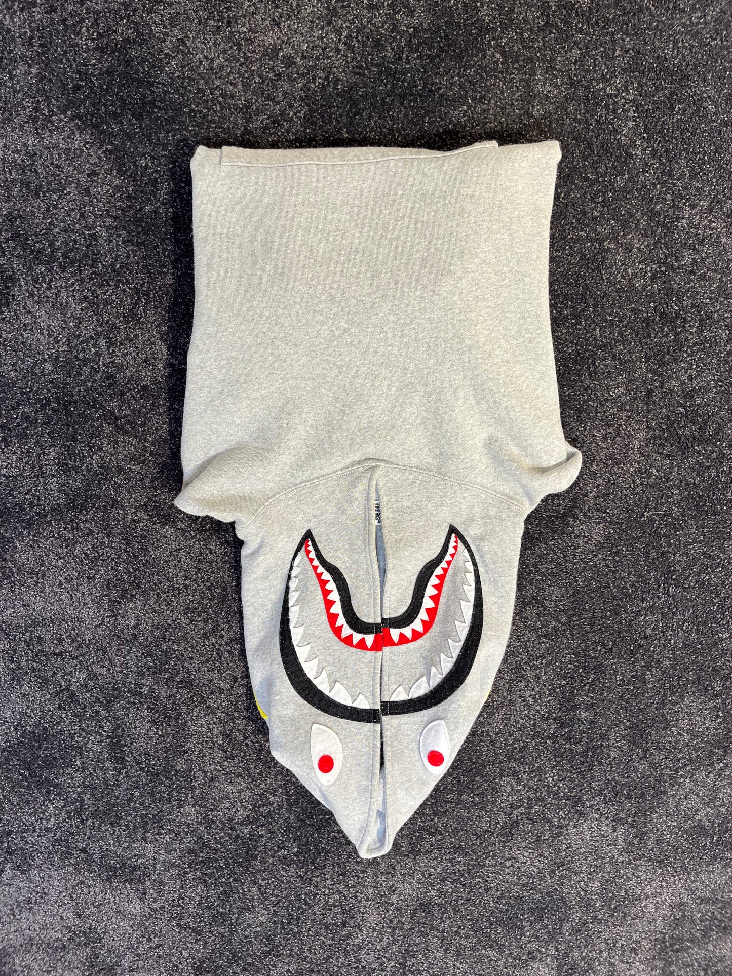 A Bathing Ape Grey Shark Hoodie – Iconic BAPE Streetwear