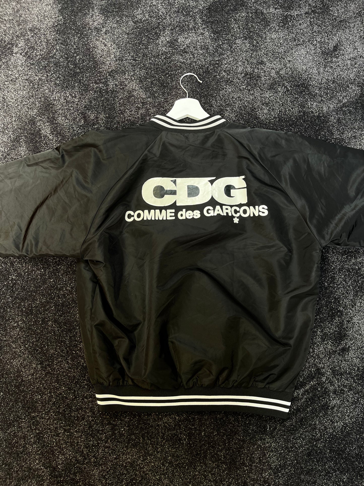 Comme Des Garcons Black Varsity Jacket