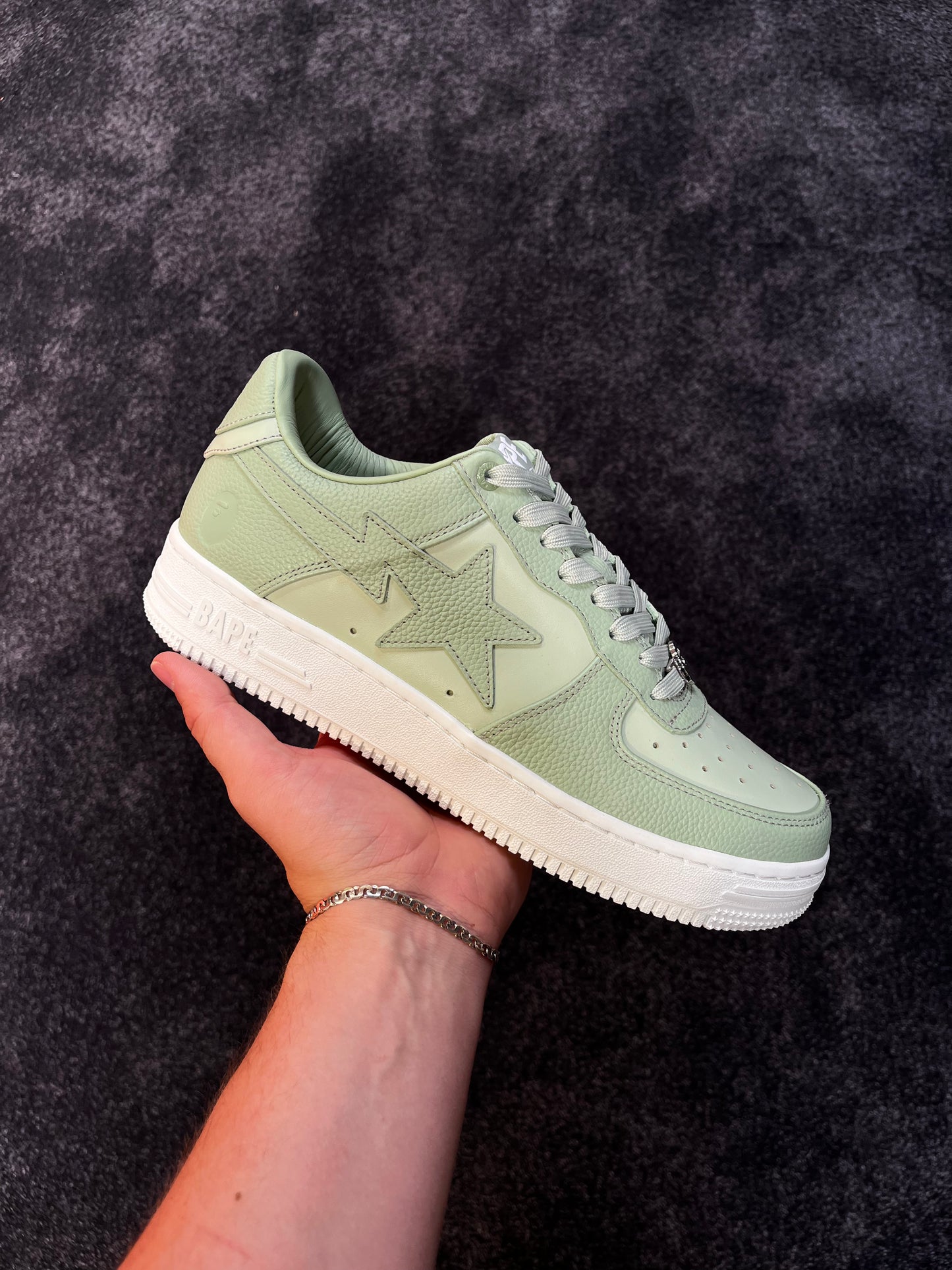 Bape Bapesta Green Low