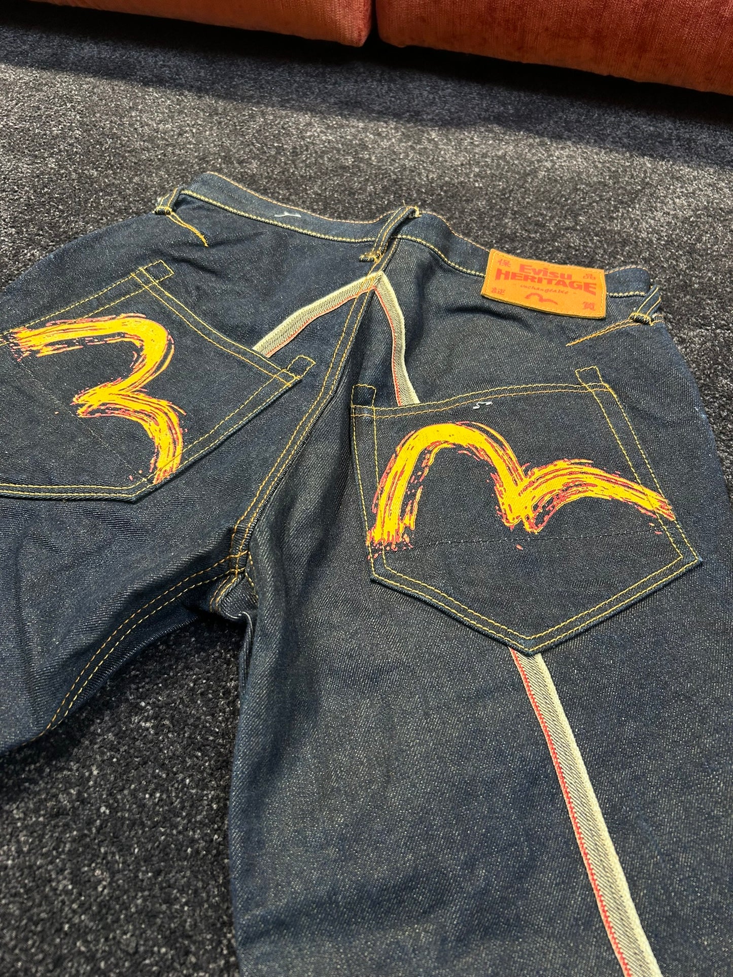 Evisu Flame Seagull Jeans