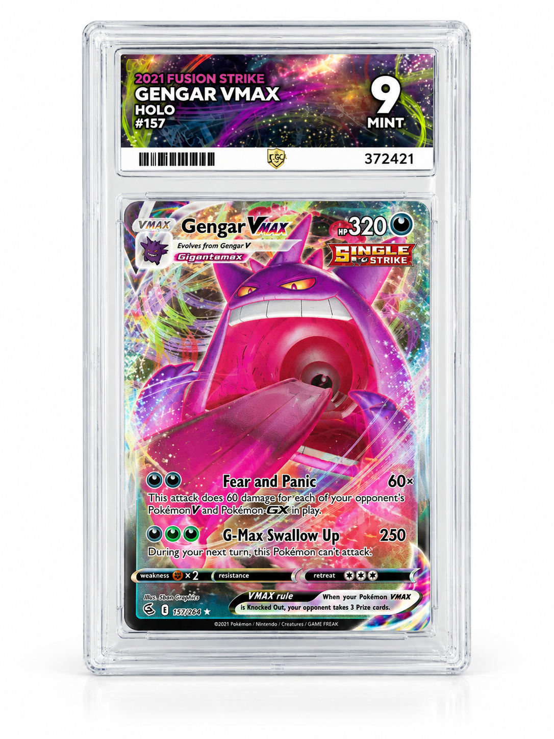 2021 Fusion Strike Genera Max Holo #157 9 Mint Ace