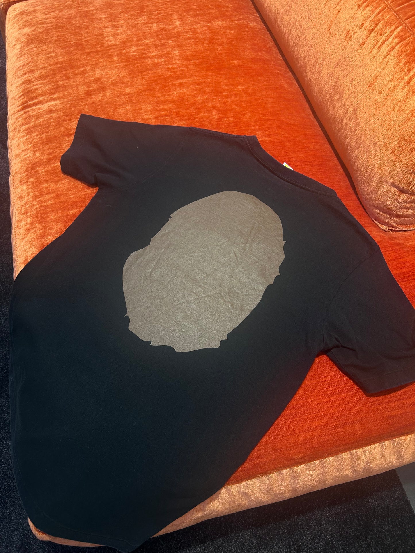 A Bathing Ape Multicolor Big Ape Head Black Tee