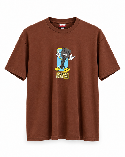 Supreme x Hardies Brown Tee