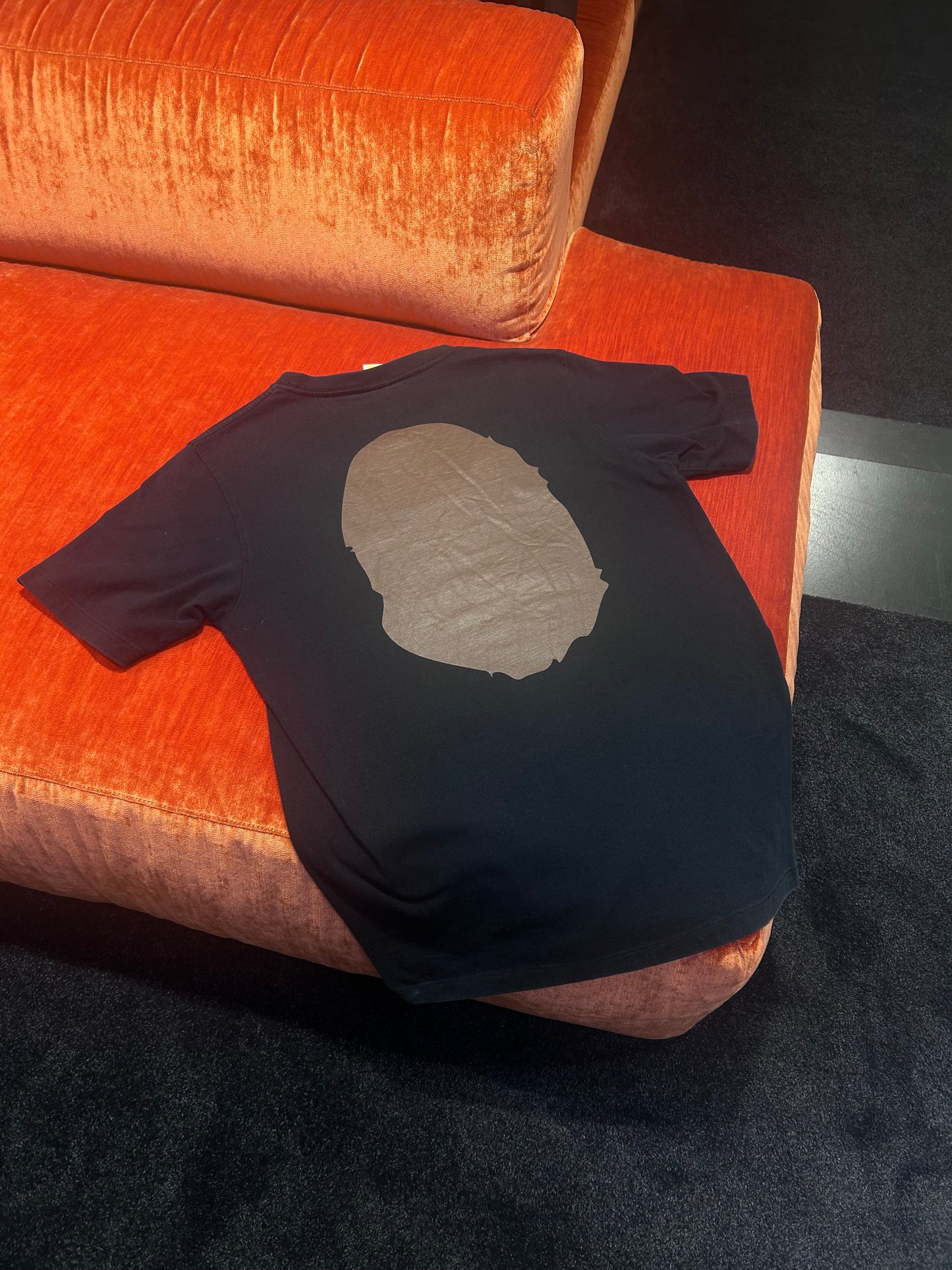 A Bathing Ape Multicolor Big Ape Head Black Tee