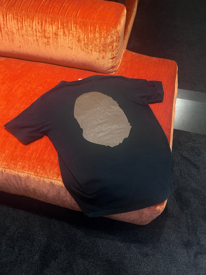 A Bathing Ape Multicolor Big Ape Head Black Tee