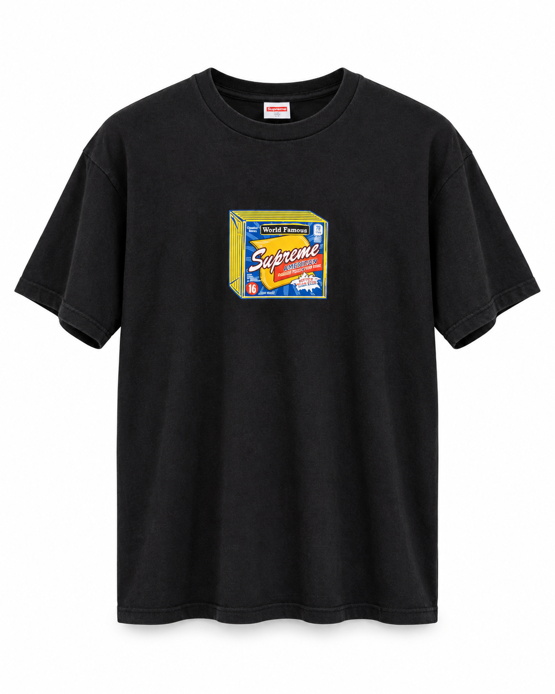 Supreme Cheese Black Tee