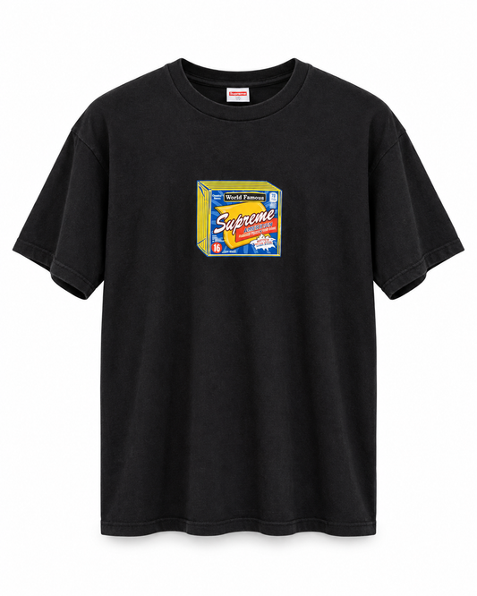 Supreme Cheese Black Tee
