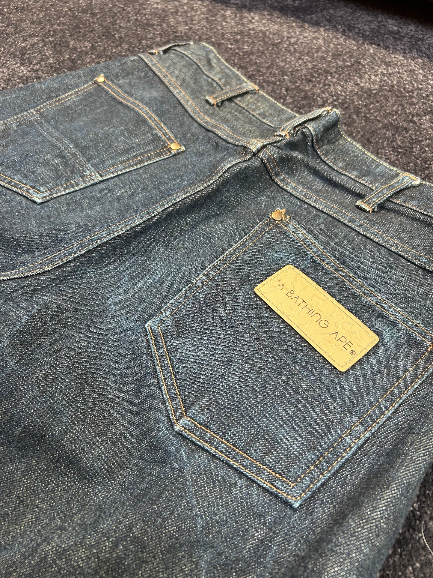 A Bathing Ape Authentic Back Logo Jeans