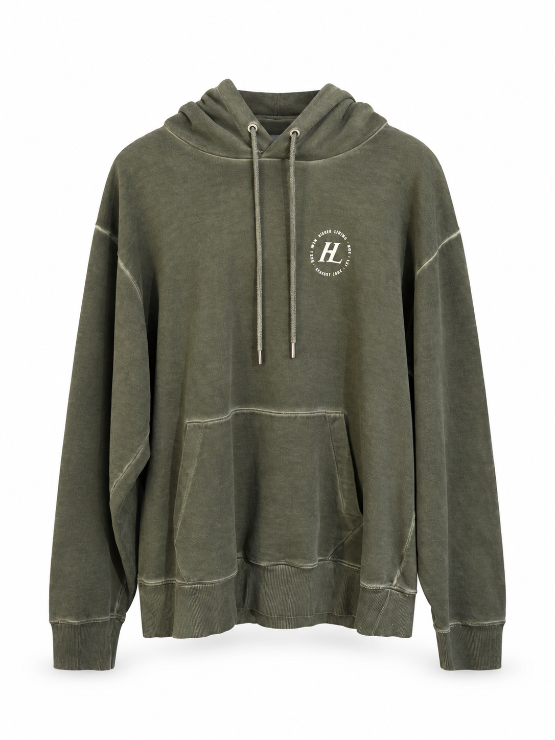 Helmut Lang - Khaki Garment-Dyed Hoodie