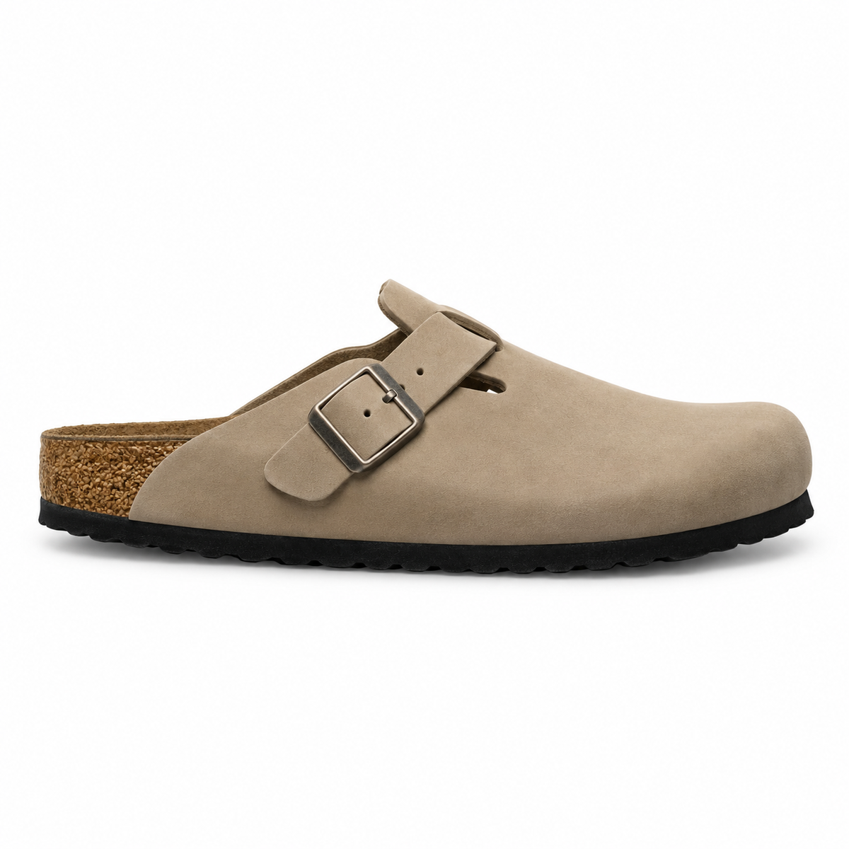Birkenstock Boston Soft Footbed Suede – Taupe