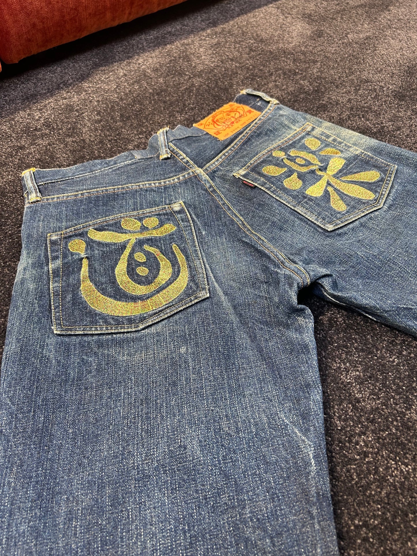 Evisu Embroidered Sumo Kiseru Jeans