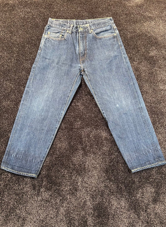 A Bathing Ape Embroidered Back Stars Jeans