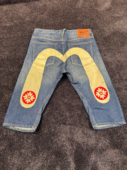Evisu Cream Seagull Jeans