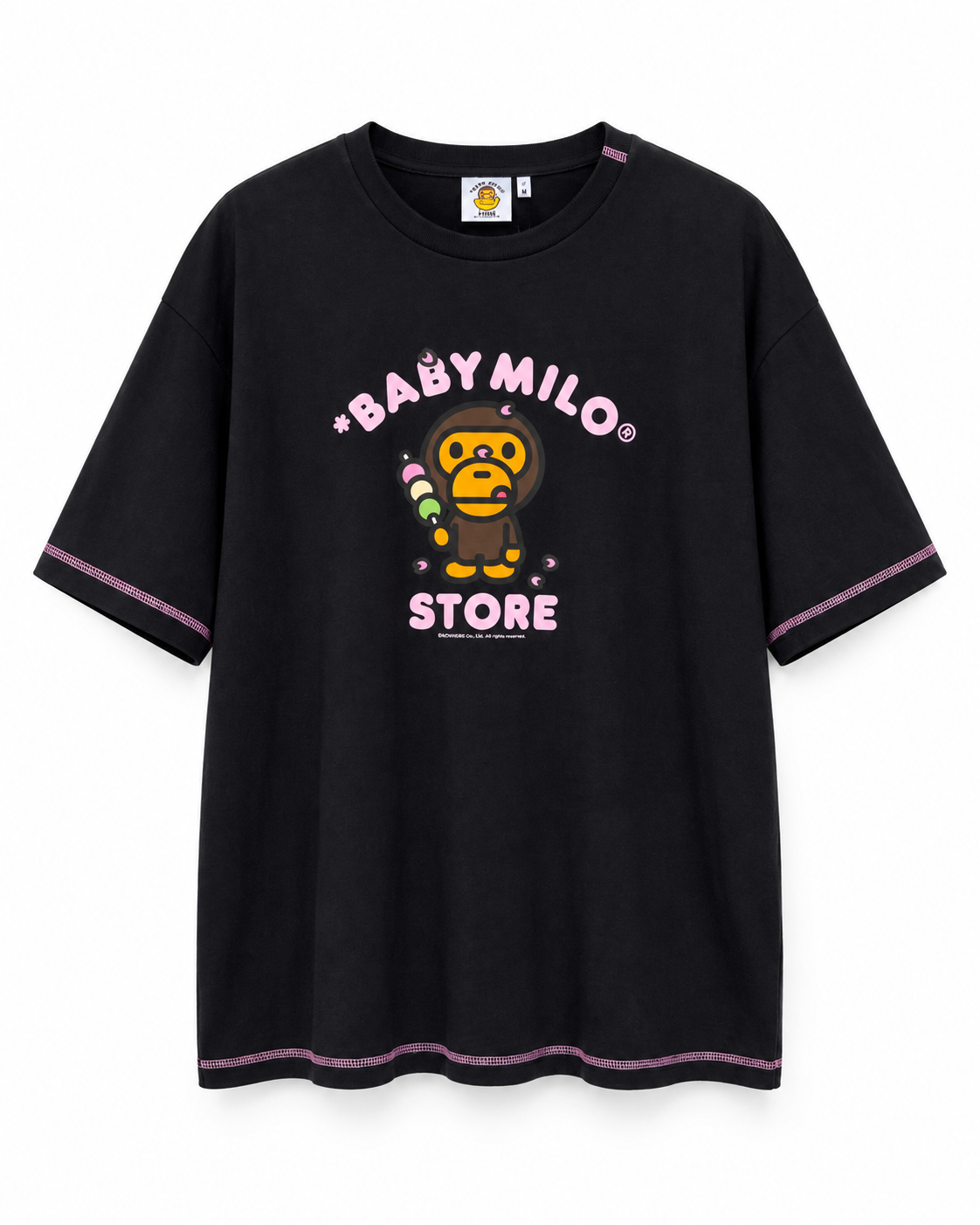 A Bathing Ape Baby Milo Black Icecream Tee