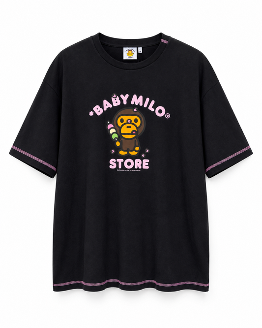A Bathing Ape Baby Milo Black Icecream Tee