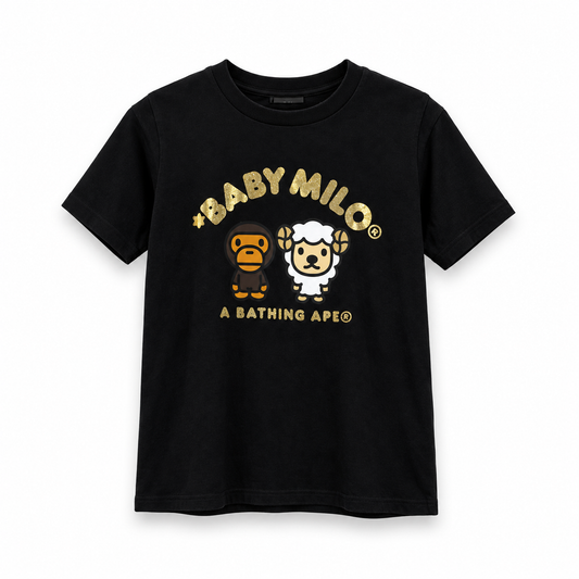A Bathing Ape Black Baby Milo Sheep Tee