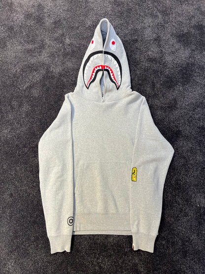 A Bathing Ape Grey Shark Hoodie – Iconic BAPE Streetwear