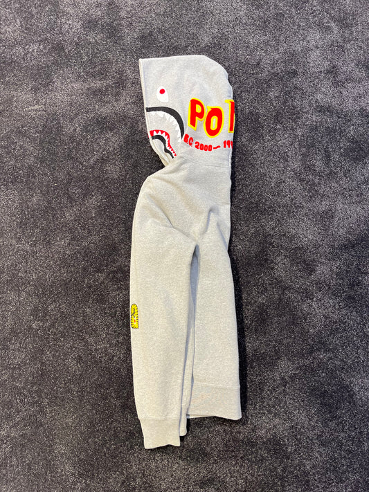 A Bathing Ape Grey Shark Hoodie – Iconic BAPE Streetwear