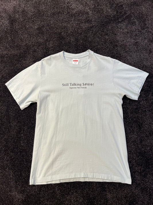 Pale Blue Still Talking Tee – Premium Streetwear T-shirt