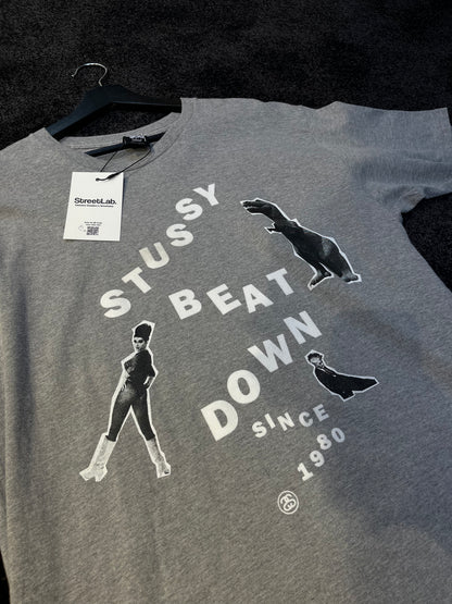 Stussy Grey Beat Down Tee