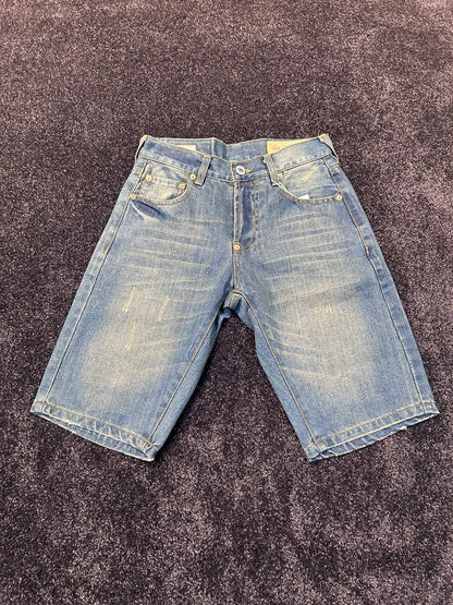 Evisu Cream/Red Diacock Jorts