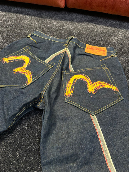 Evisu Flame Seagull Jeans