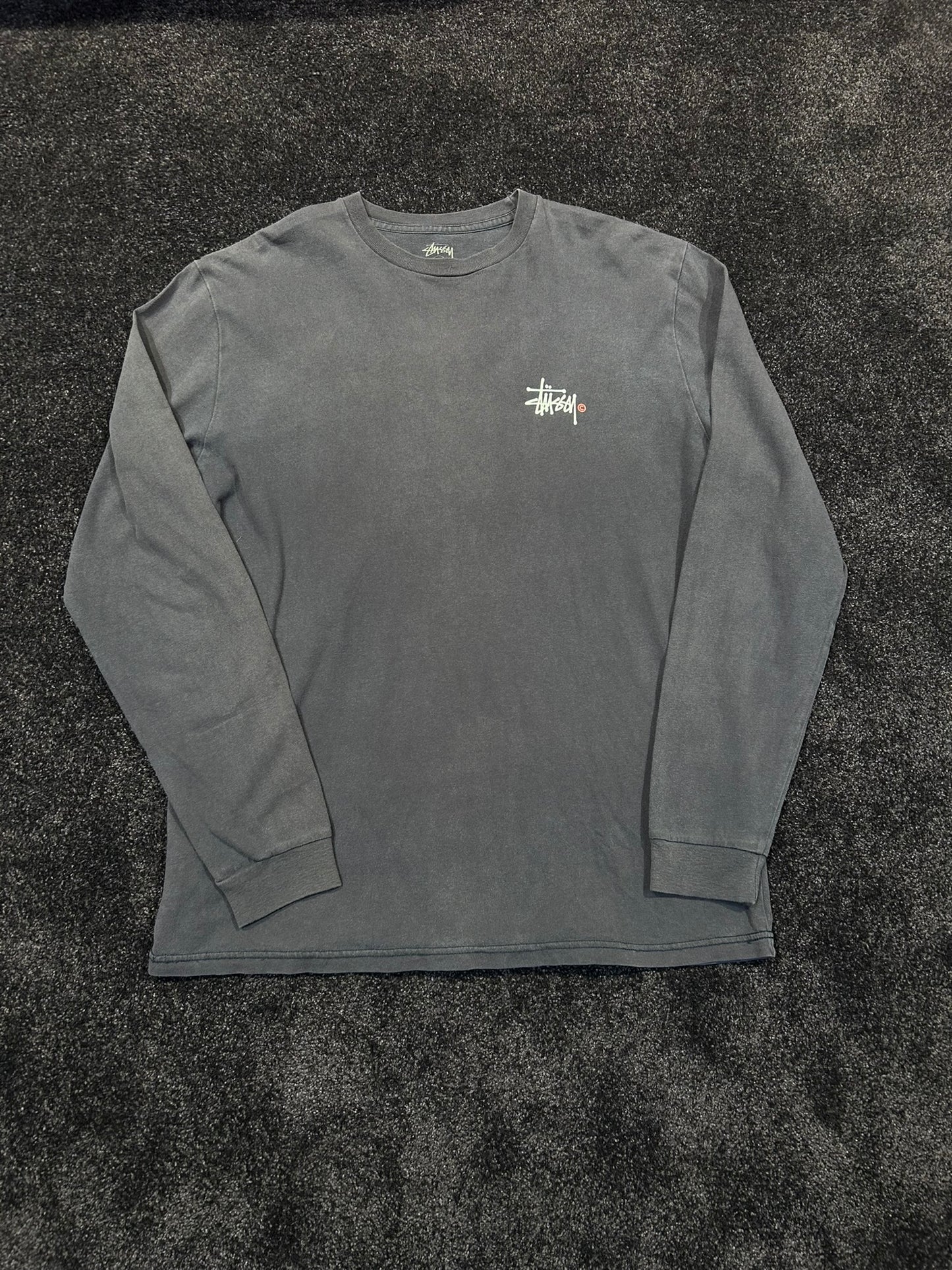 Stussy Back Logo Navy Longsleeve