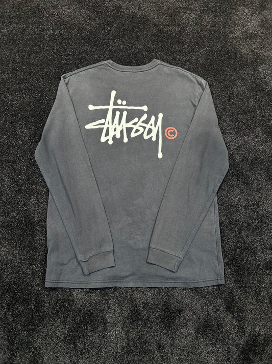 Stussy Back Logo Navy Longsleeve