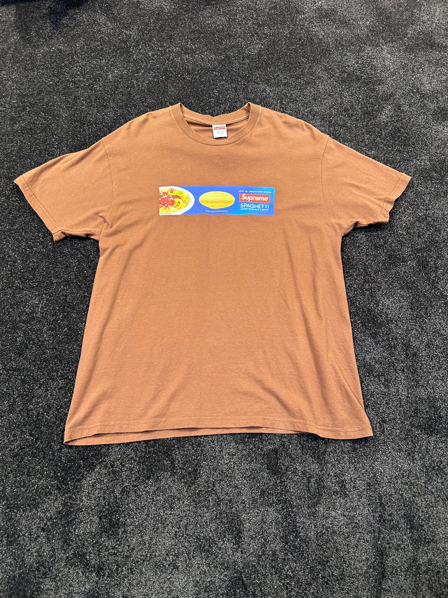 Supreme Brown Spaghetti Tee