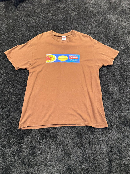 Supreme Brown Spaghetti Tee